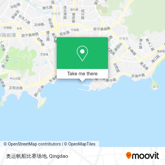 奥运帆船比赛场地 map