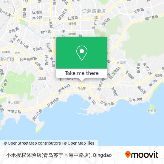 小米授权体验店(青岛苏宁香港中路店) map