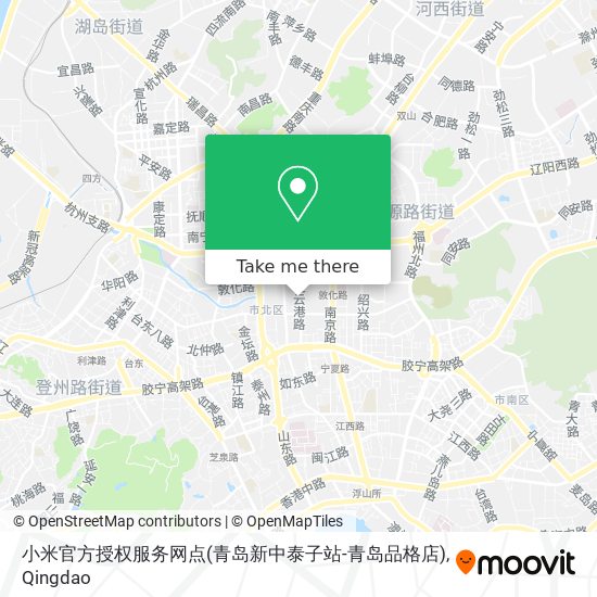小米官方授权服务网点(青岛新中泰子站-青岛品格店) map