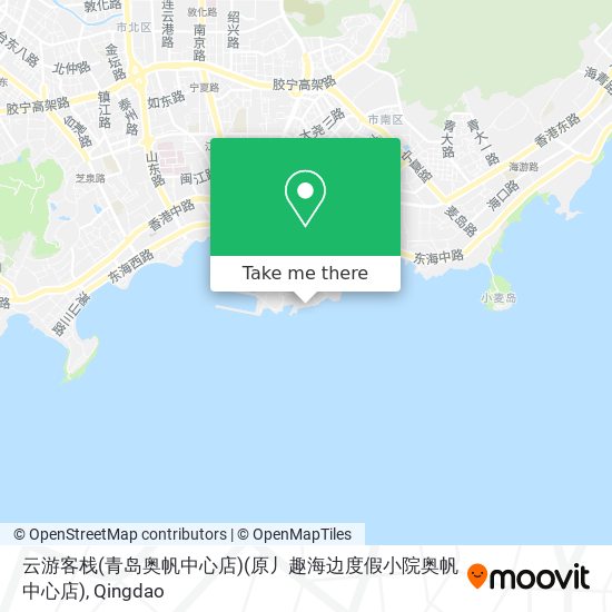 云游客栈(青岛奥帆中心店)(原丿趣海边度假小院奥帆中心店) map