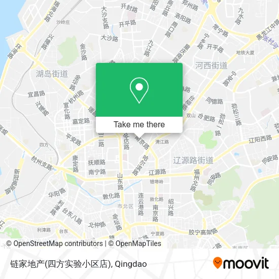 链家地产(四方实验小区店) map