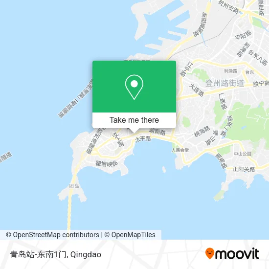 青岛站-东南1门 map