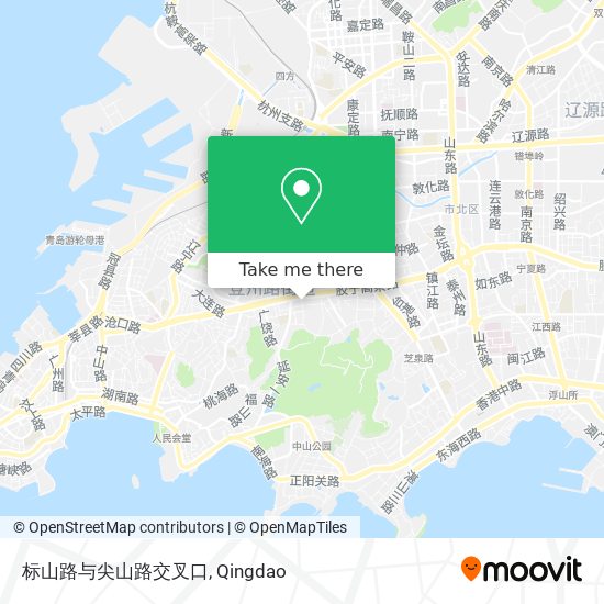 标山路与尖山路交叉口 map