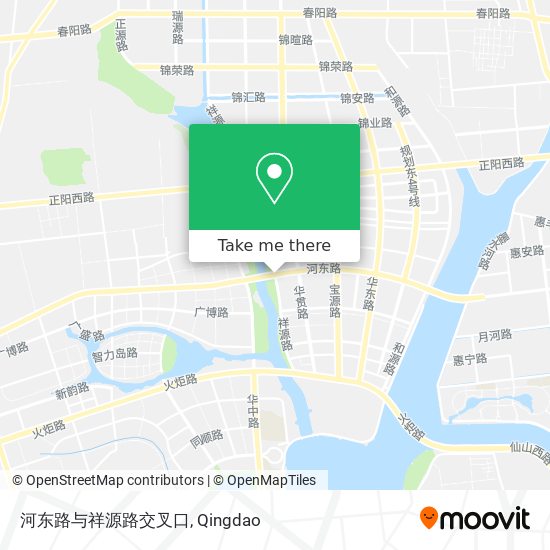 河东路与祥源路交叉口 map