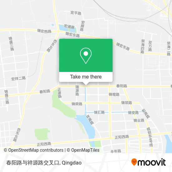 春阳路与祥源路交叉口 map
