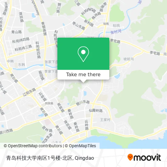 青岛科技大学南区1号楼-北区 map