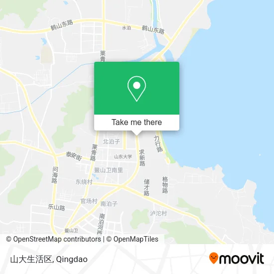山大生活区 map