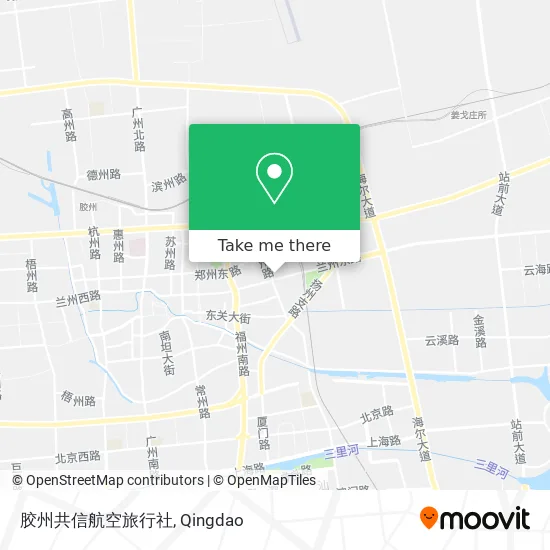 胶州共信航空旅行社 map