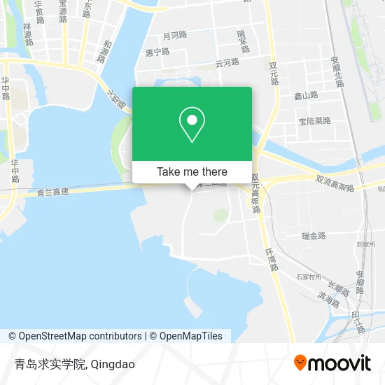 青岛求实学院 map