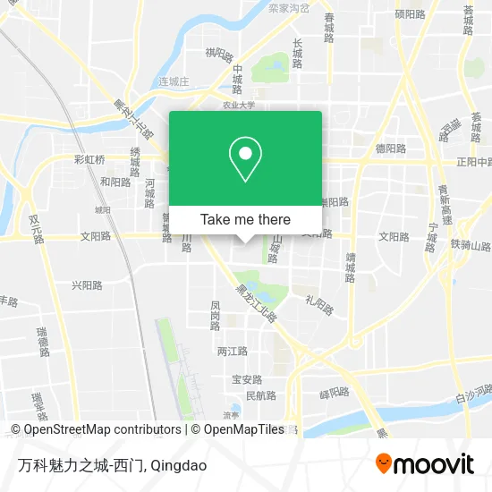 万科魅力之城-西门 map