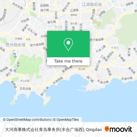 大河商事株式会社青岛事务所(丰合广场西) map