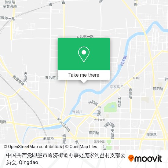中国共产党即墨市通济街道办事处庞家沟岔村支部委员会 map