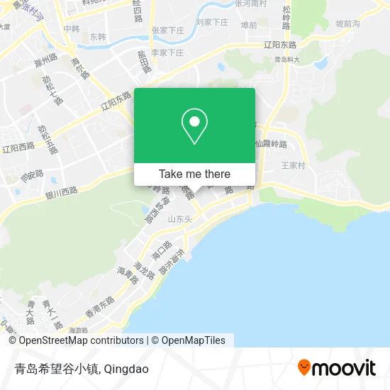 青岛希望谷小镇 map