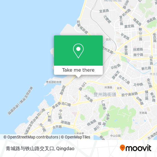 青城路与铁山路交叉口 map