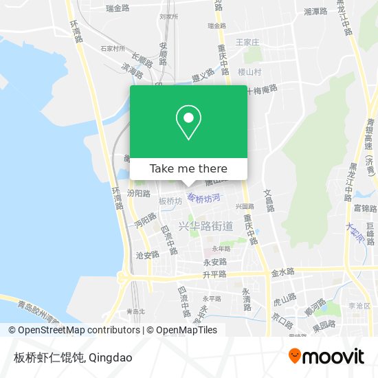 板桥虾仁馄饨 map