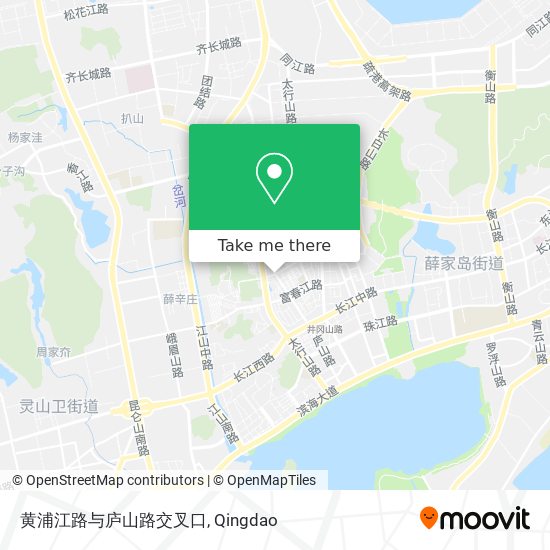 黄浦江路与庐山路交叉口 map