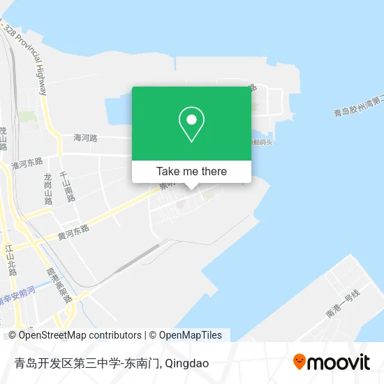 青岛开发区第三中学-东南门 map