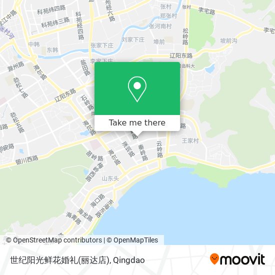 世纪阳光鲜花婚礼(丽达店) map