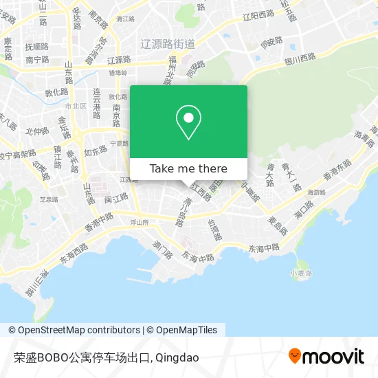 荣盛BOBO公寓停车场出口 map