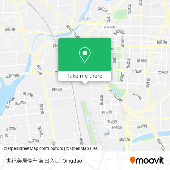 世纪美居停车场-出入口 map