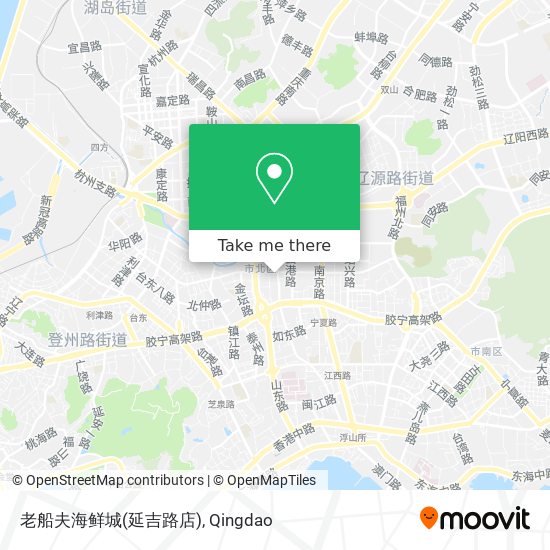 老船夫海鲜城(延吉路店) map