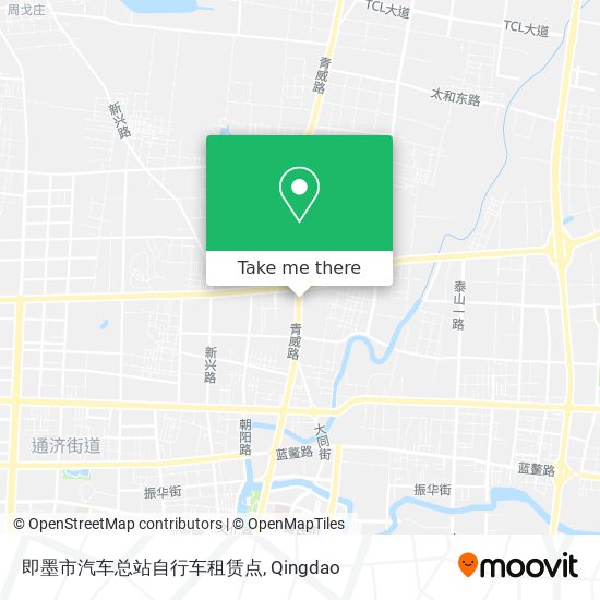 即墨市汽车总站自行车租赁点 map
