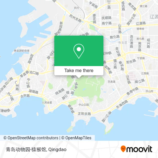 青岛动物园-猿猴馆 map