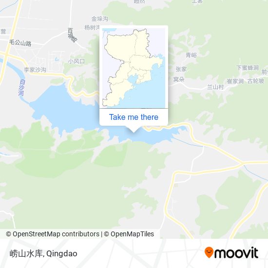 崂山水库 map