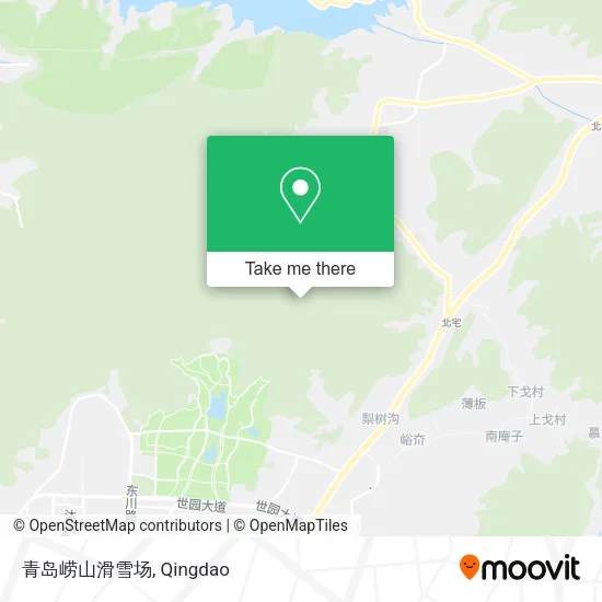 青岛崂山滑雪场 map
