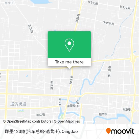 即墨123路(汽车总站-池戈庄) map