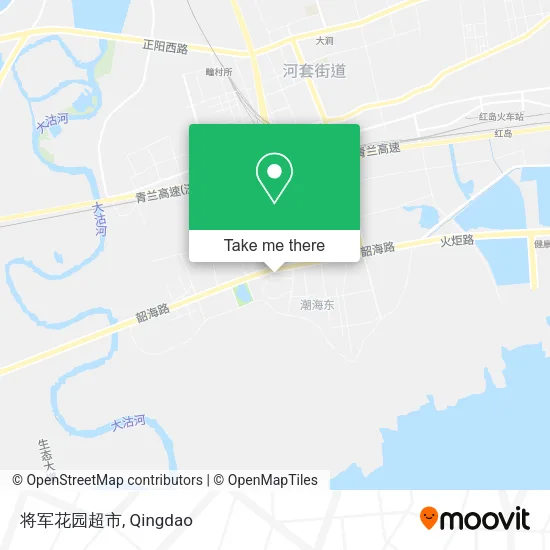 将军花园超市 map