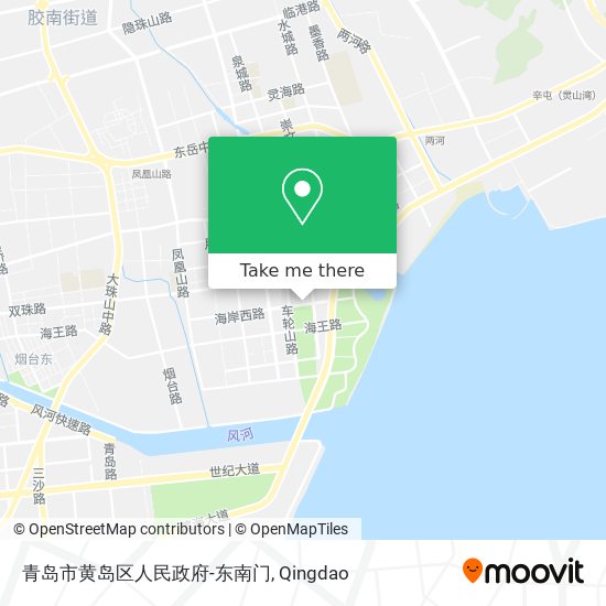 青岛市黄岛区人民政府-东南门 map