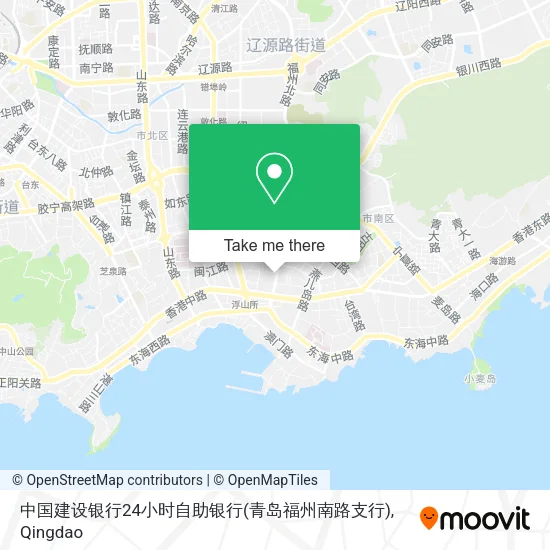 中国建设银行24小时自助银行(青岛福州南路支行) map