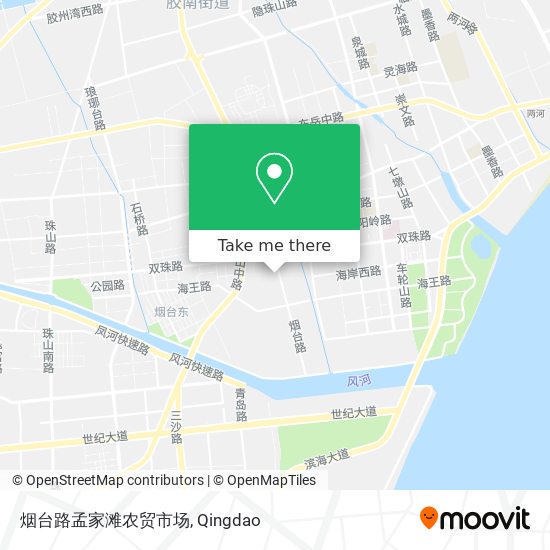 烟台路孟家滩农贸市场 map