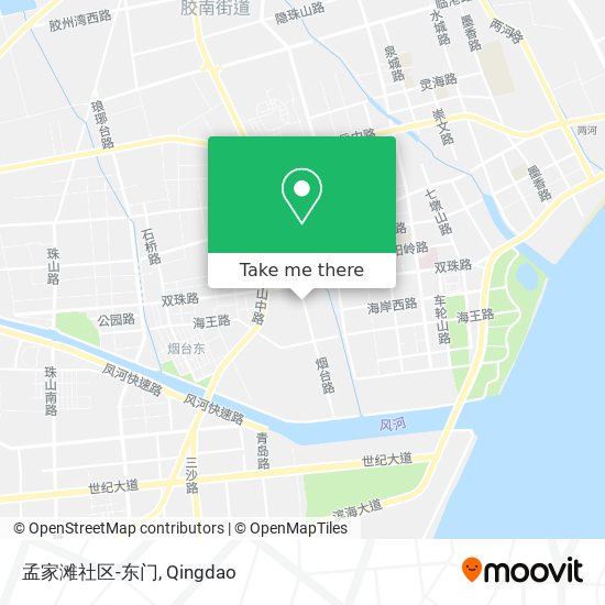 孟家滩社区-东门 map
