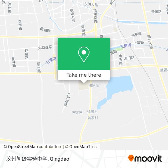胶州初级实验中学 map