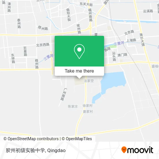 胶州初级实验中学 map