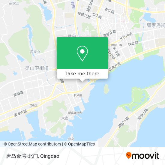 唐岛金湾-北门 map