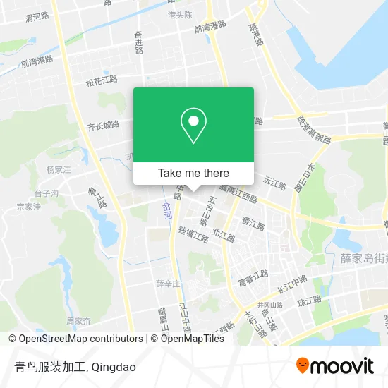 青鸟服装加工 map