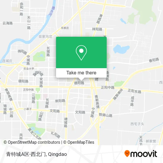 青特城A区-西北门 map
