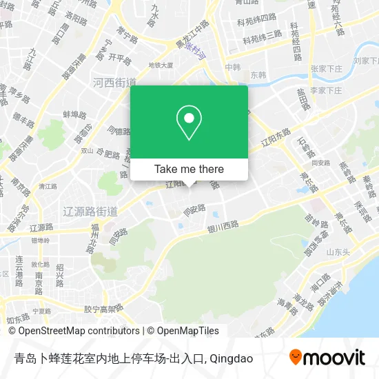 青岛卜蜂莲花室内地上停车场-出入口 map