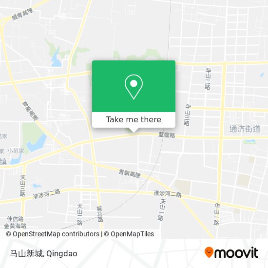 马山新城 map