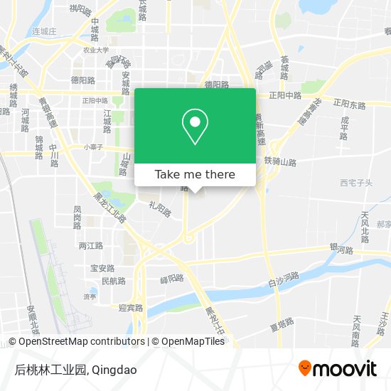 后桃林工业园 map