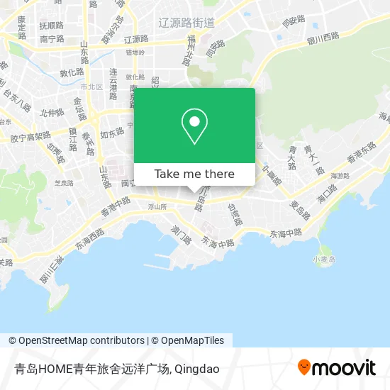 青岛HOME青年旅舍远洋广场 map
