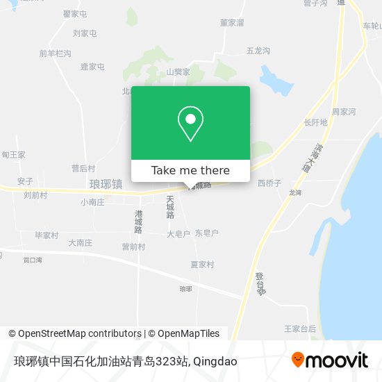 琅琊镇中国石化加油站青岛323站 map