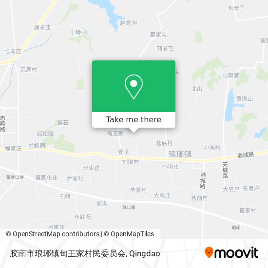 胶南市琅琊镇甸王家村民委员会 map