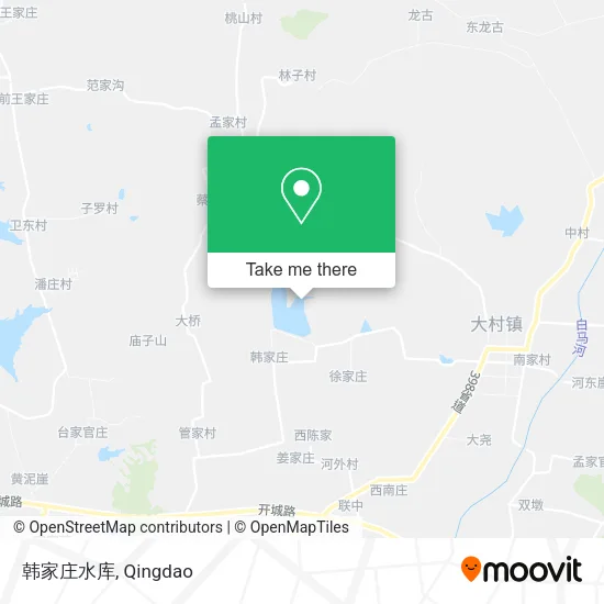 韩家庄水库 map