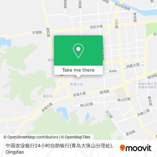 中国农业银行24小时自助银行(青岛大珠山分理处) map