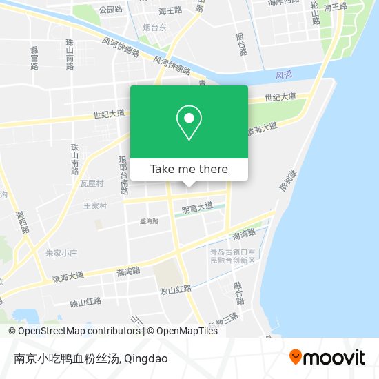 南京小吃鸭血粉丝汤 map