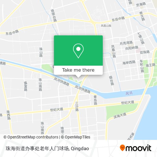 珠海街道办事处老年人门球场 map
